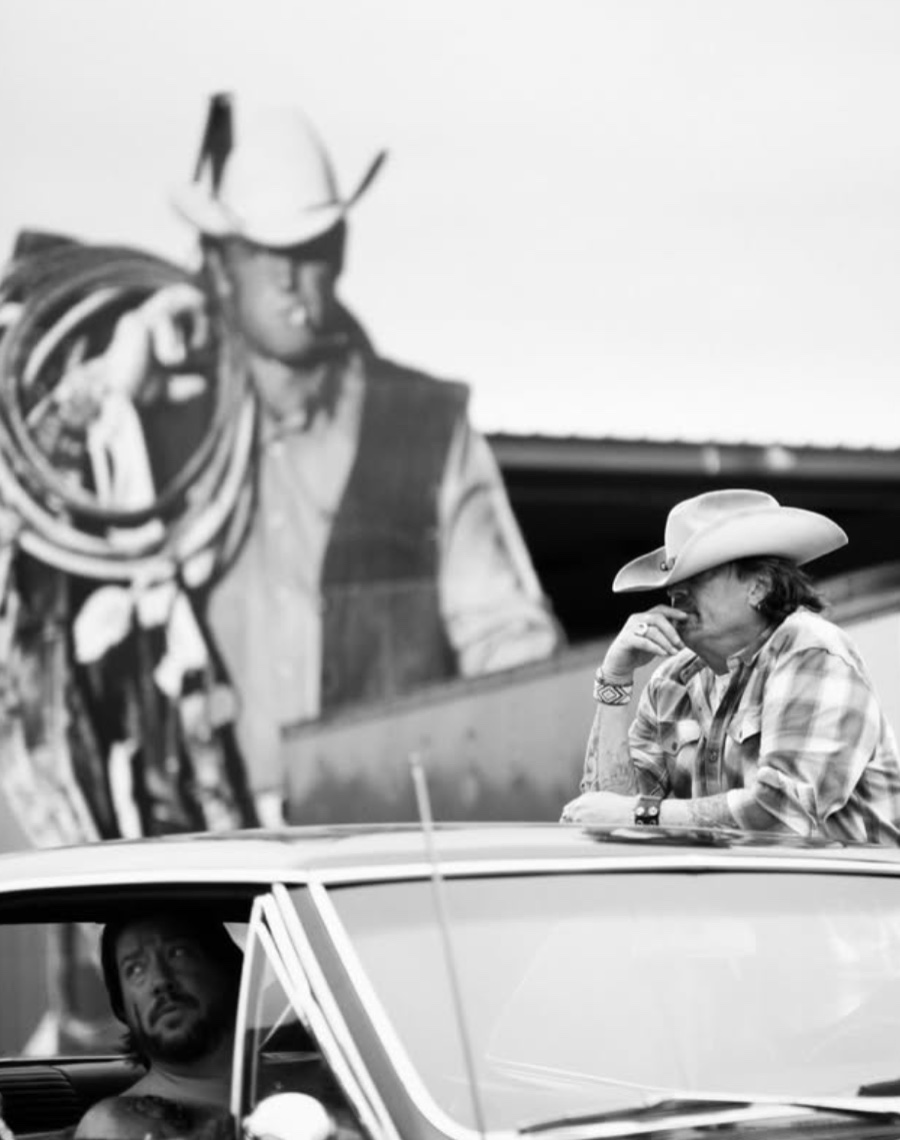 On the set of Blood Behind Us